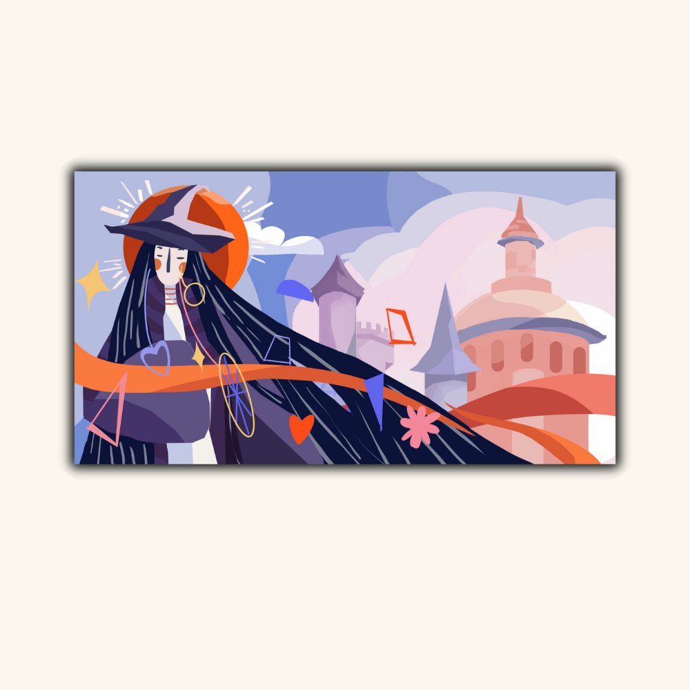 Refrigerator magnet featuring Spire of Dioronna artwork